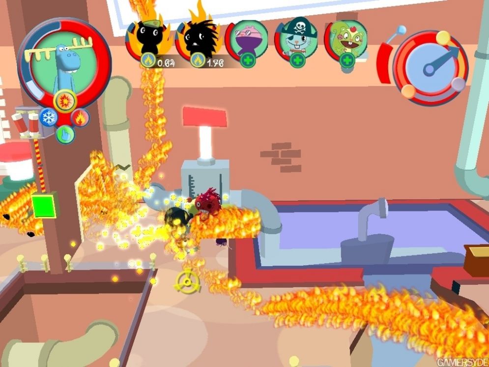 Screenshot ze hry Happy Tree Friends: False Alarm - Recenze-her.cz