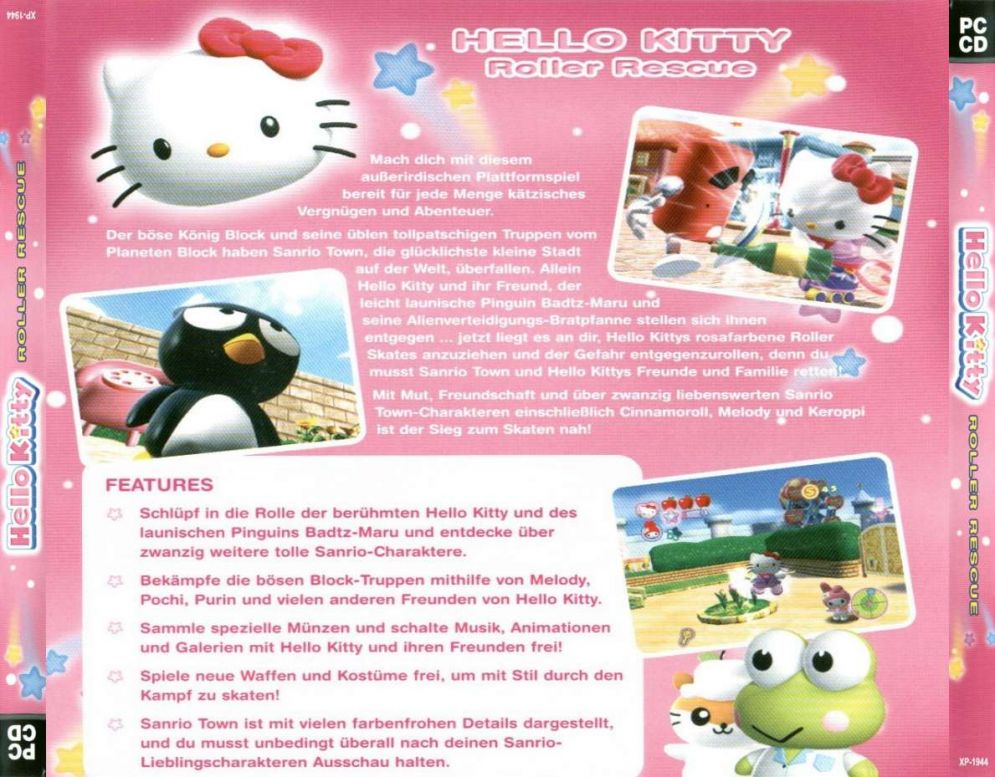 Screenshot ze hry Hello Kitty: Roller Rescue - Recenze-her.cz