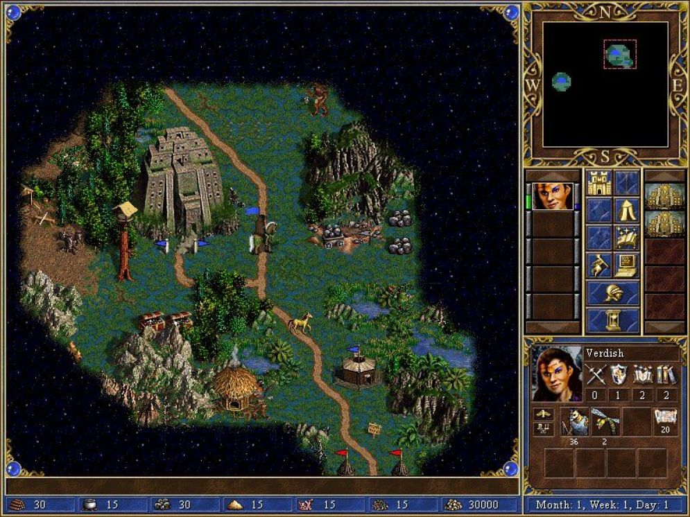 Screenshot ze hry Heroes of Might & Magic 3: The Restoration of Erathia - Recenze-her.cz