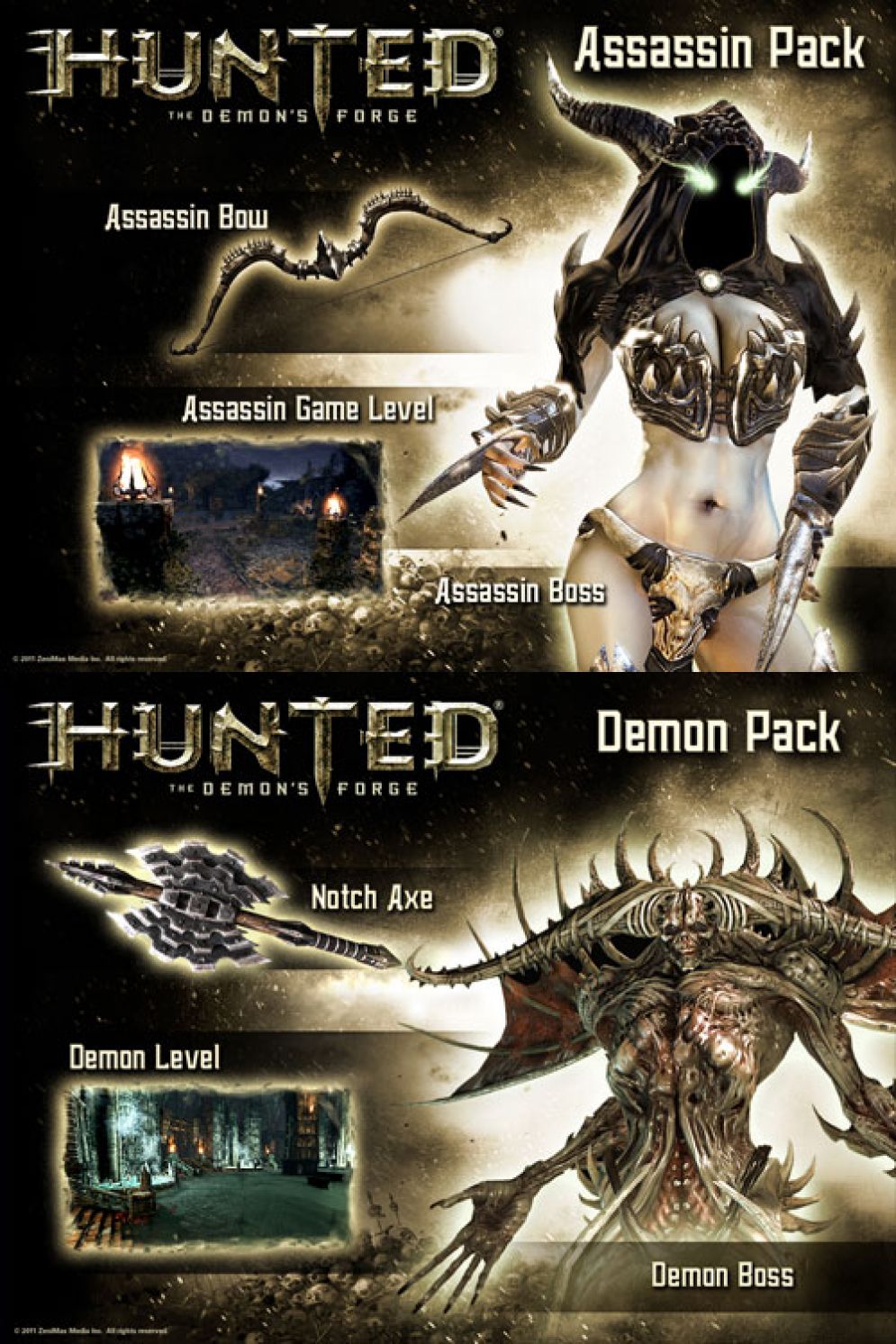 Screenshot ze hry Hunted: Demons Forge: Assassin Pack & Demon Pack - Recenze-her.cz