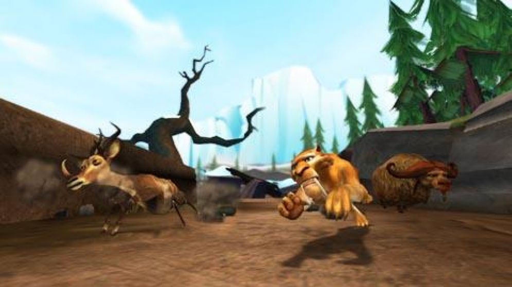 Screenshot ze hry Ice Age 3: Dawn of the Dinosaurs - Recenze-her.cz