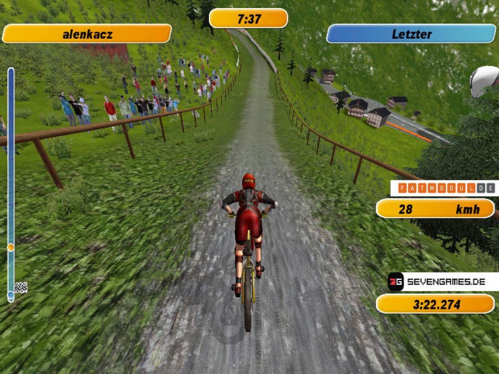 Screenshot ze hry IKK Direkt Mountainbike Challenge 08 - Recenze-her.cz