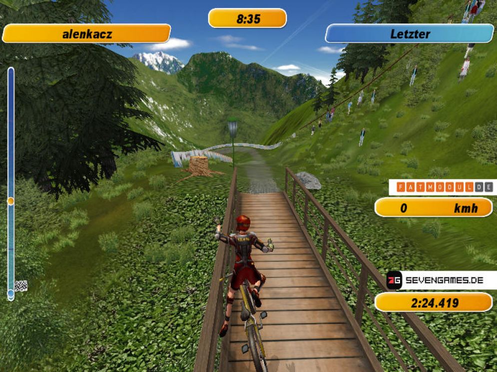 Screenshot ze hry IKK Direkt Mountainbike Challenge 08 - Recenze-her.cz