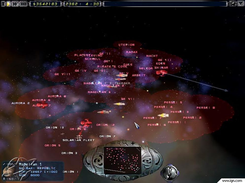 Screenshot ze hry Imperium Galactica II - Alliances - Recenze-her.cz