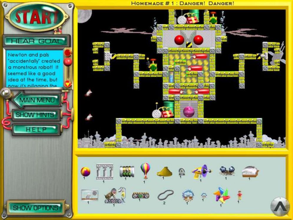 Screenshot ze hry Incredible Machine: Even more Contraptions - Recenze-her.cz