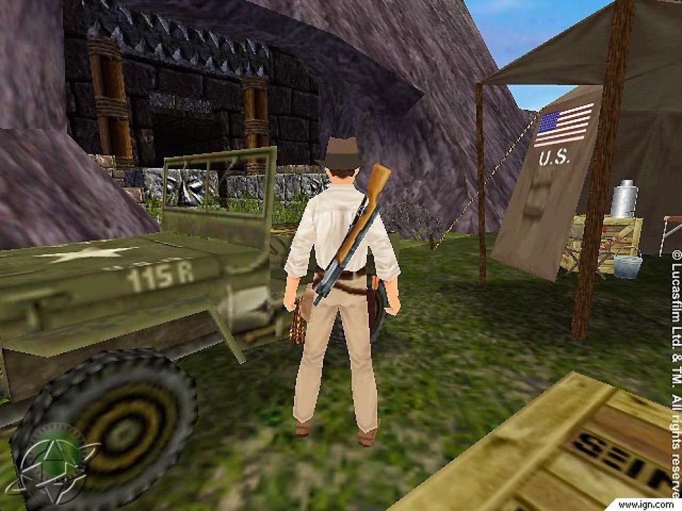 Screenshot ze hry Indiana Jones 1: And the Infernal Machine - Recenze-her.cz
