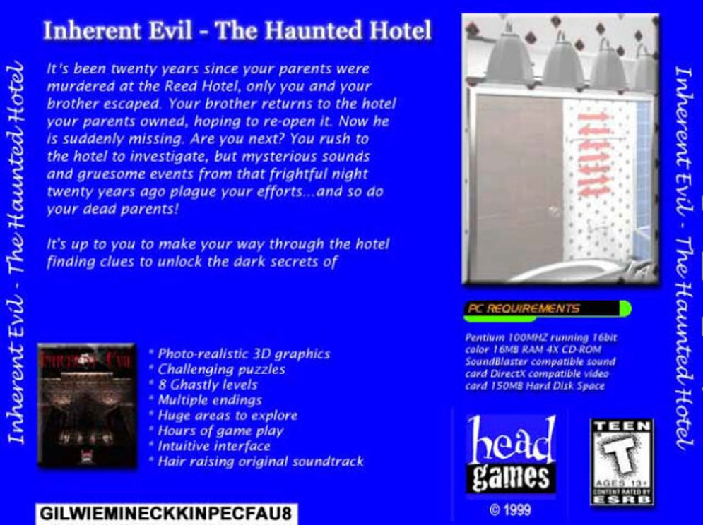 Screenshot ze hry  Inherent Evil: The Haunted Hotel - Recenze-her.cz