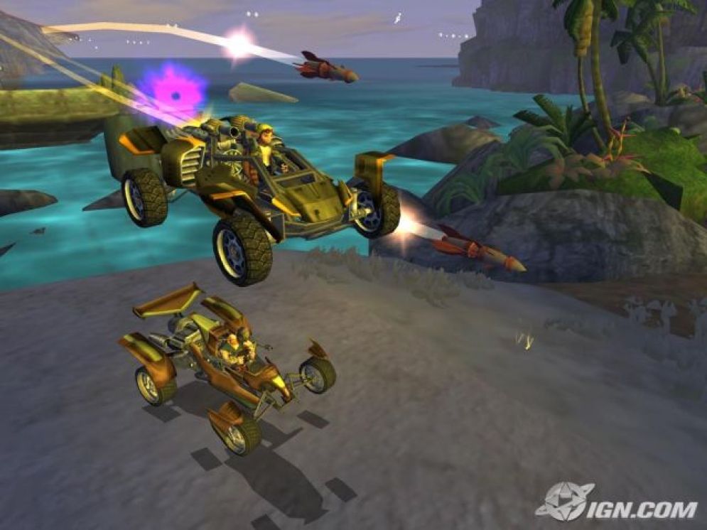 Screenshot ze hry Jak X: Combat Racing  - Recenze-her.cz