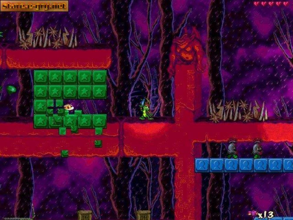 Screenshot ze hry Jazz Jackrabbit 2: The Secret Files - Recenze-her.cz