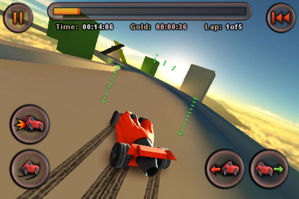Screenshot ze hry Jet Car Stunts - Recenze-her.cz