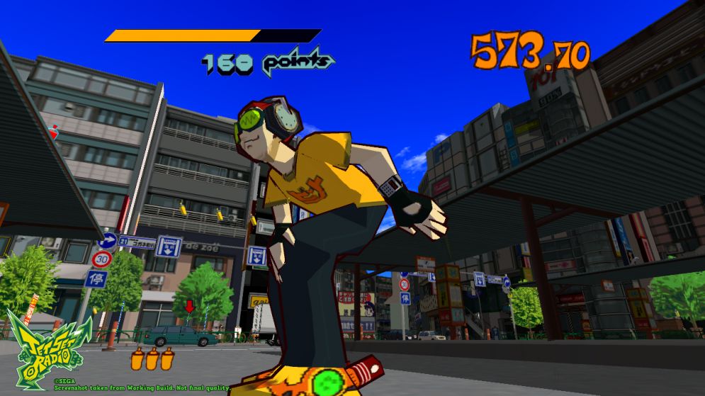 Screenshot ze hry Jet Set Radio - Recenze-her.cz