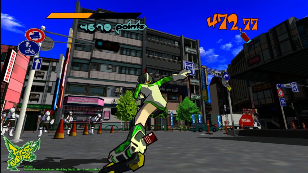 Screenshot ze hry Jet Set Radio - Recenze-her.cz