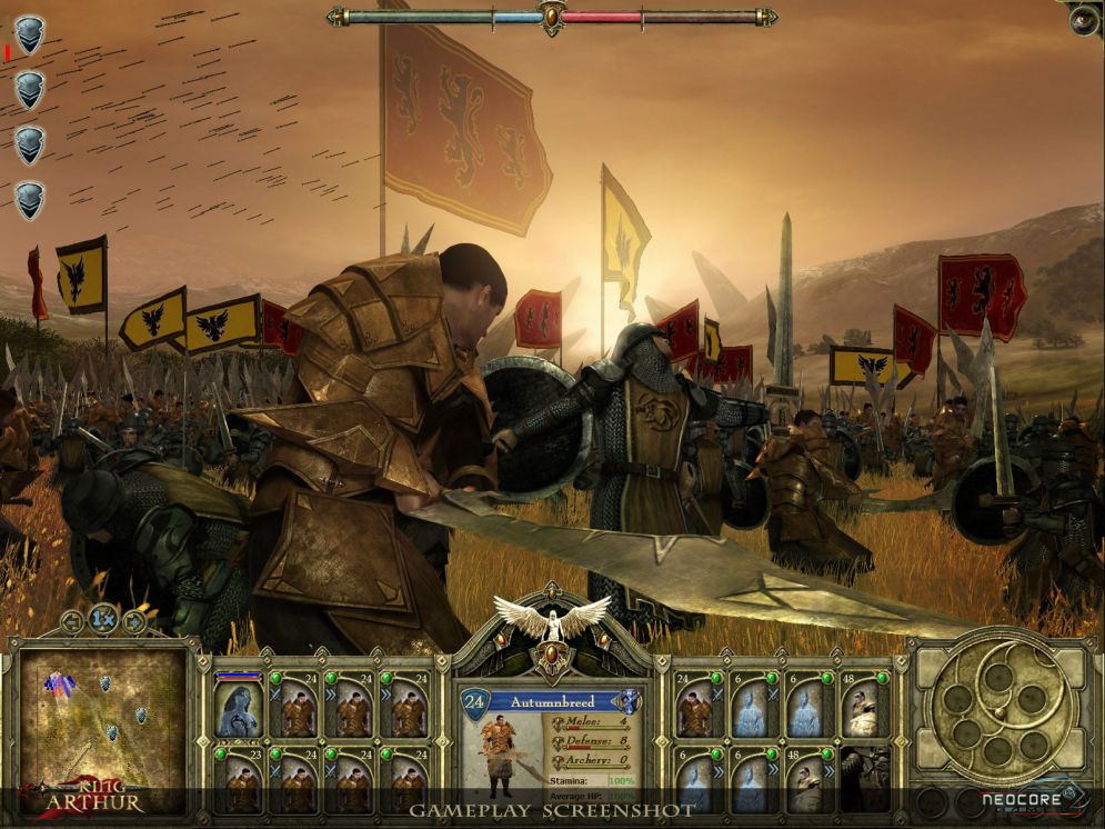 Screenshot ze hry King Arthur - Recenze-her.cz