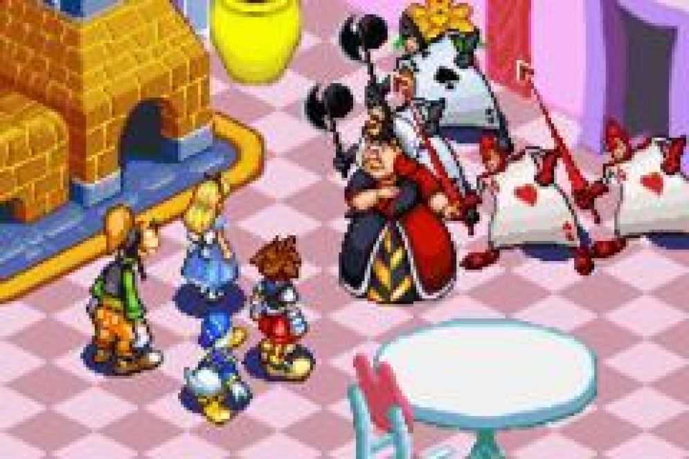Screenshot ze hry Kingdom Hearts: Chain of Memories - Recenze-her.cz
