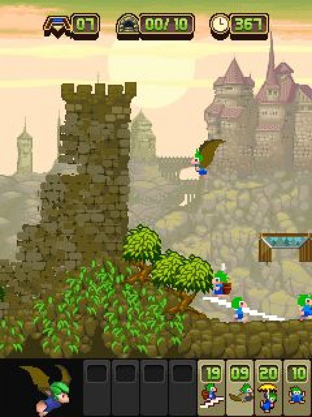 Screenshot ze hry Lemmings Tribes - Recenze-her.cz