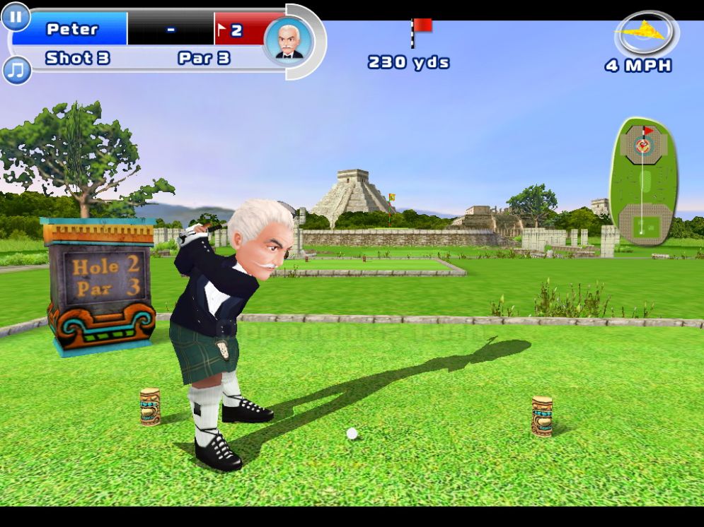 Screenshot ze hry Lets Golf! 2 HD - Recenze-her.cz