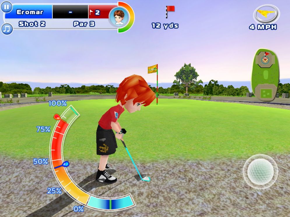 Screenshot ze hry Lets Golf! 2 HD - Recenze-her.cz