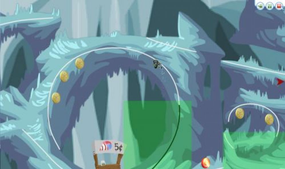 Screenshot ze hry Line Rider 2: Unbound - Recenze-her.cz