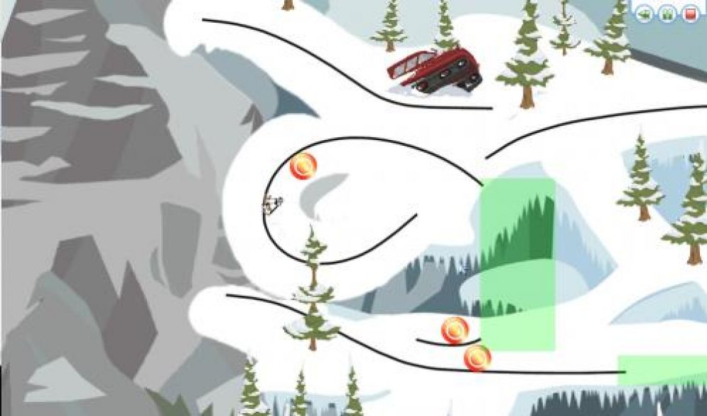 Screenshot ze hry Line Rider 2: Unbound - Recenze-her.cz