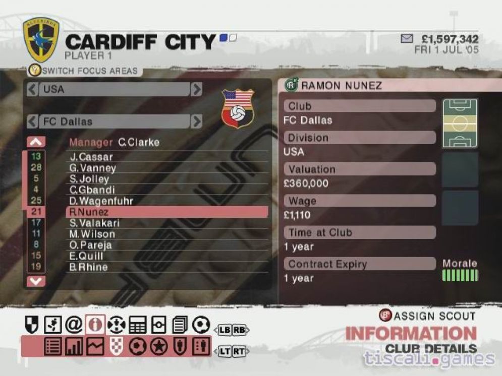 Screenshot ze hry LMA Manager 2006 - Recenze-her.cz