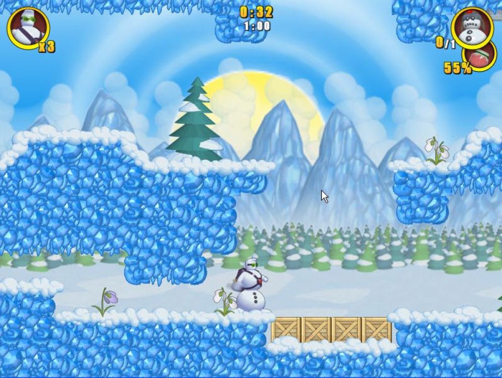 Screenshot ze hry Lost Snowmen - Recenze-her.cz