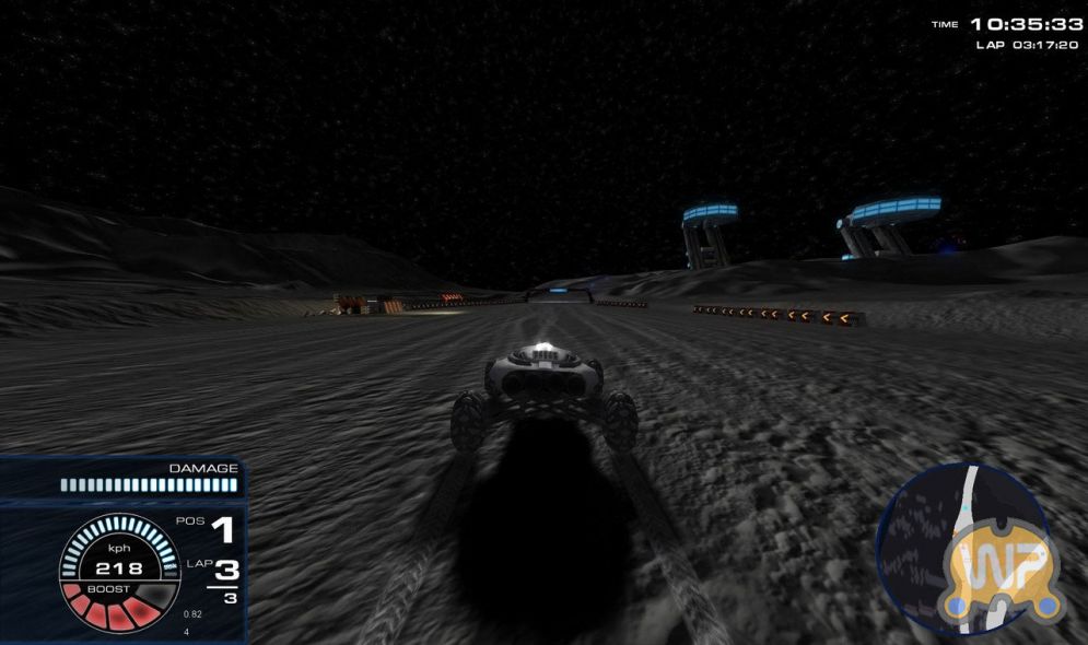Screenshot ze hry Lunar Racing Challenge - Recenze-her.cz