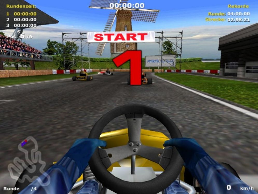 Screenshot ze hry M. Schumacher Racing World Kart 2002 - Recenze-her.cz
