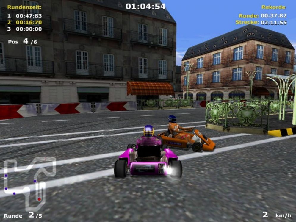 Screenshot ze hry M. Schumacher Racing World Kart 2002 - Recenze-her.cz