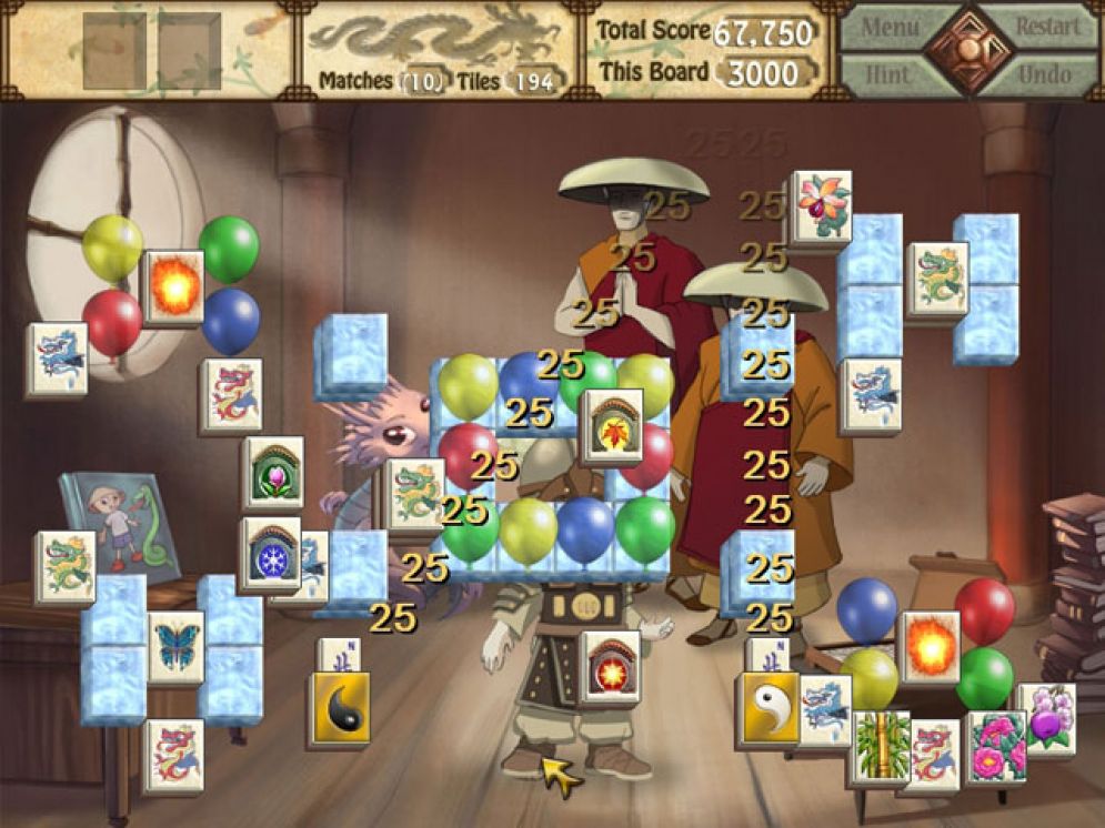 Screenshot ze hry Mah Jong Quest III - Recenze-her.cz