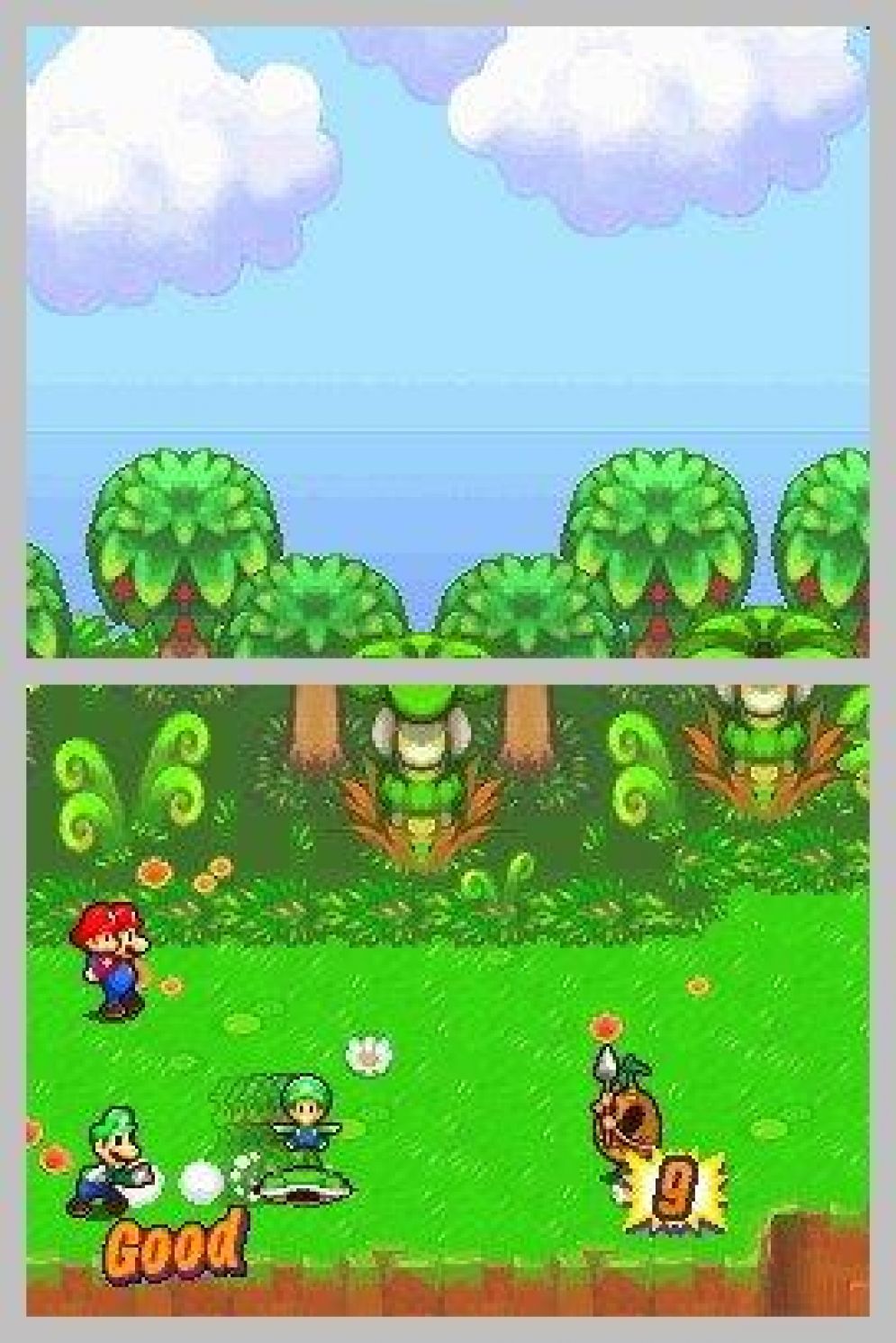 Screenshot ze hry Mario & Luigi: Partners in Time - Recenze-her.cz