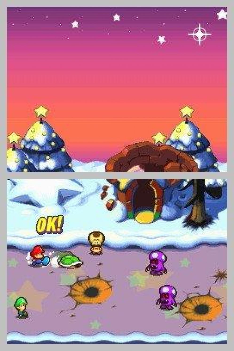 Screenshot ze hry Mario & Luigi: Partners in Time - Recenze-her.cz