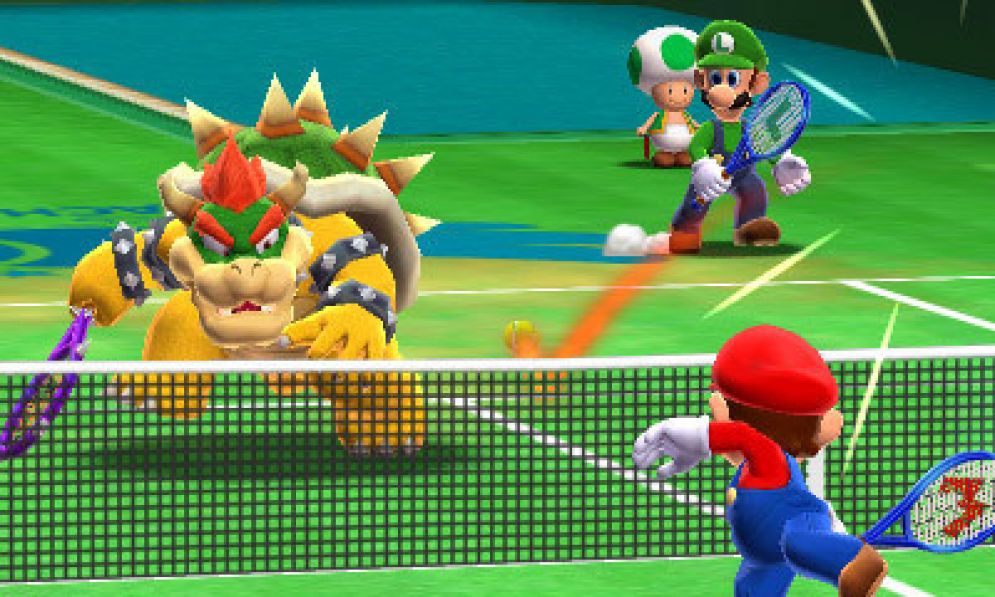 Screenshot ze hry Mario Tenis Open - Recenze-her.cz