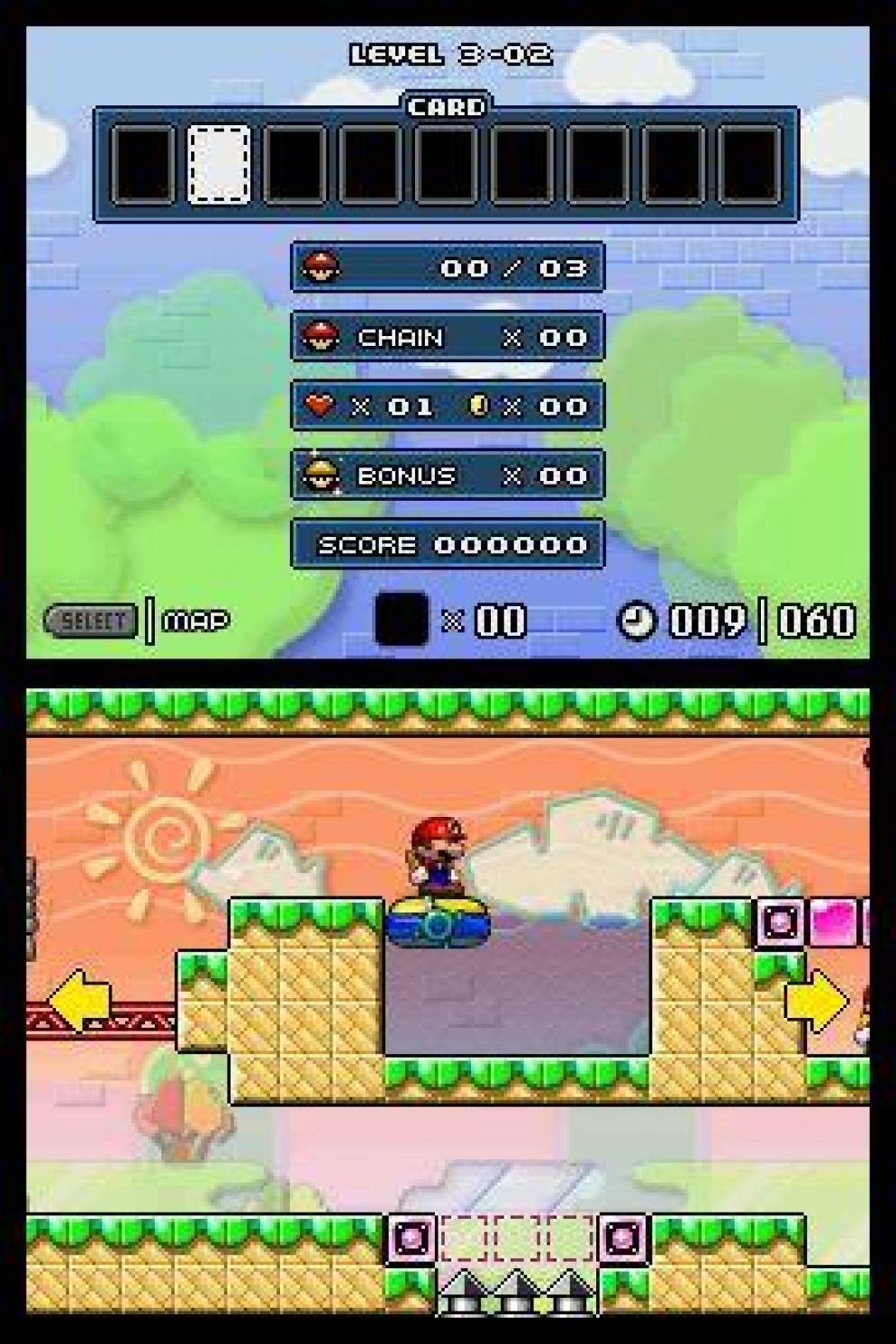 Screenshot ze hry Mario vs. Donkey Kong 2: March of the Minis - Recenze-her.cz