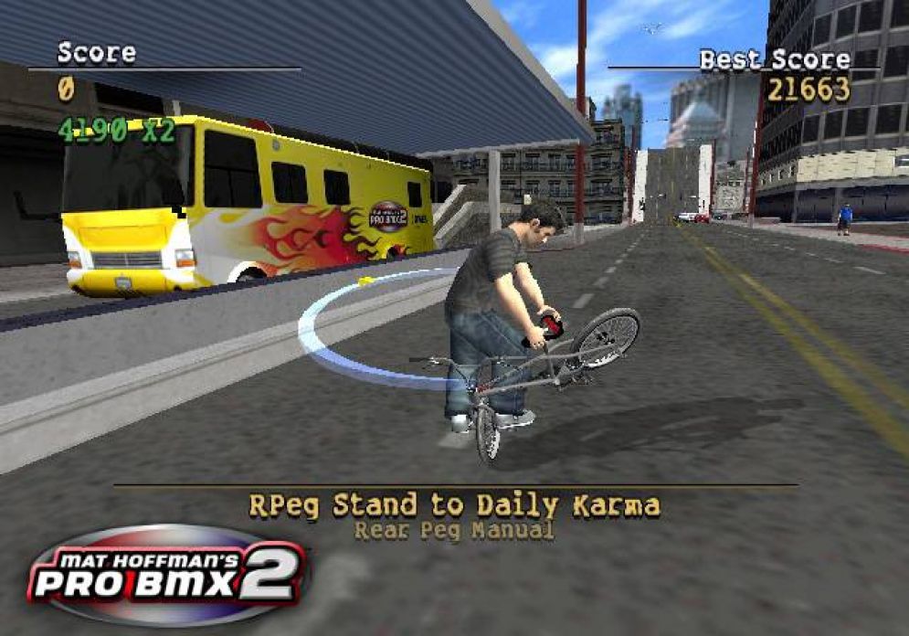Screenshot ze hry Mat Hoffmans Pro BMX 2 - Recenze-her.cz