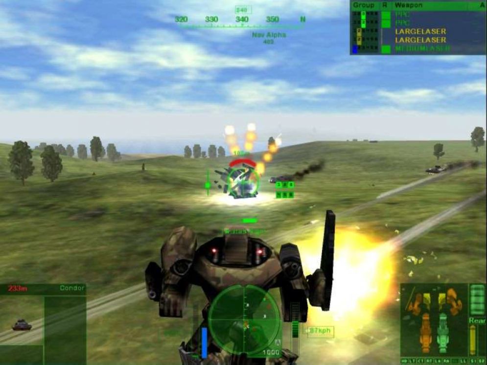 Screenshot ze hry MechWarrior 4: Mercenaries - Recenze-her.cz