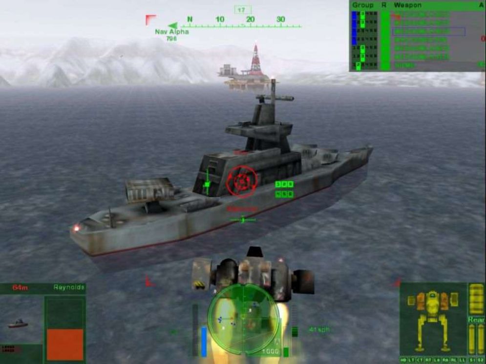 Screenshot ze hry MechWarrior 4: Mercenaries - Recenze-her.cz