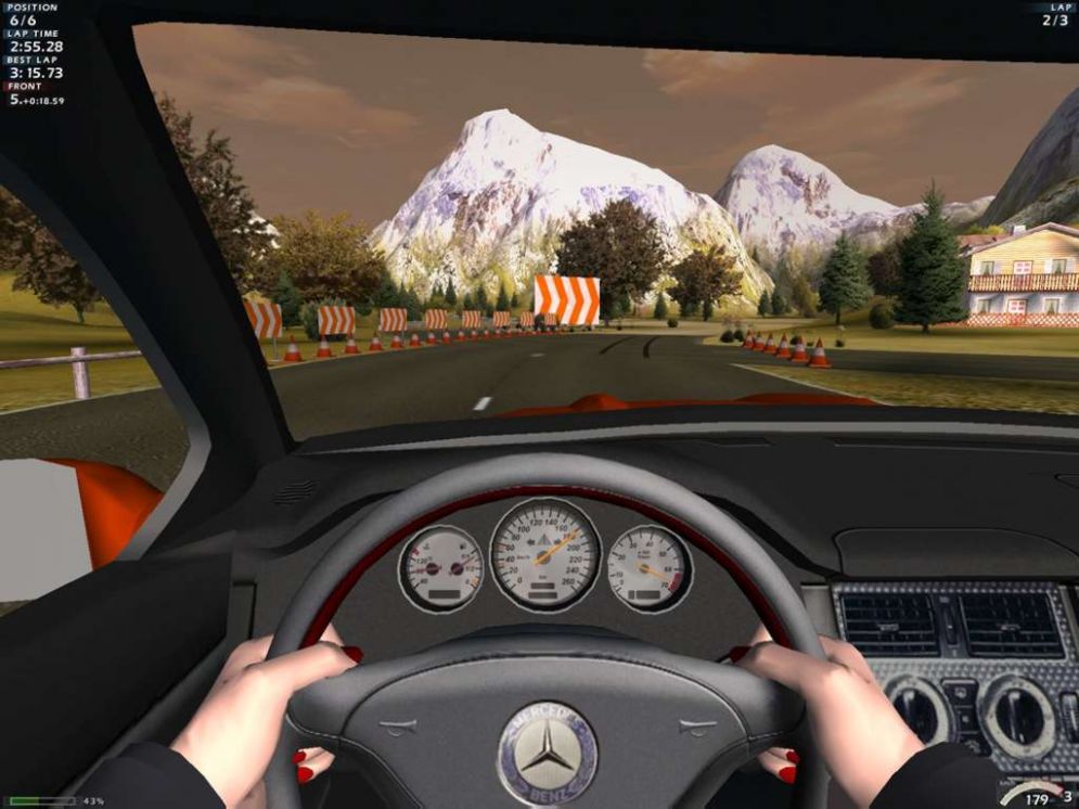 Screenshot ze hry Mercedes-Benz World Racing - Recenze-her.cz