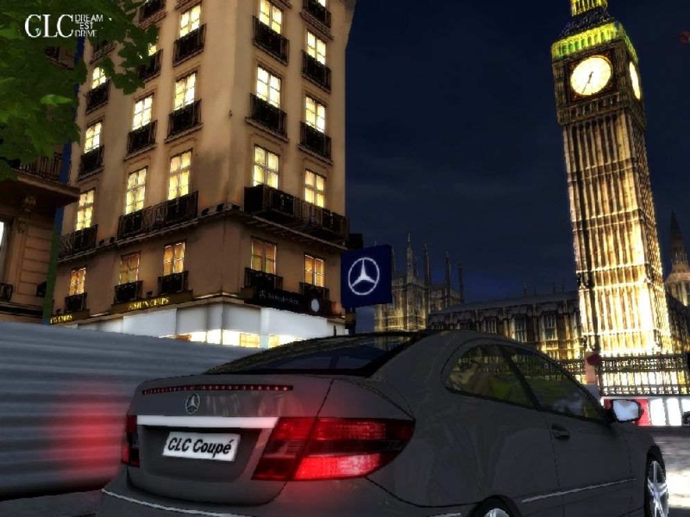 Screenshot ze hry Mercedes CLC Dream Test Drive - Recenze-her.cz