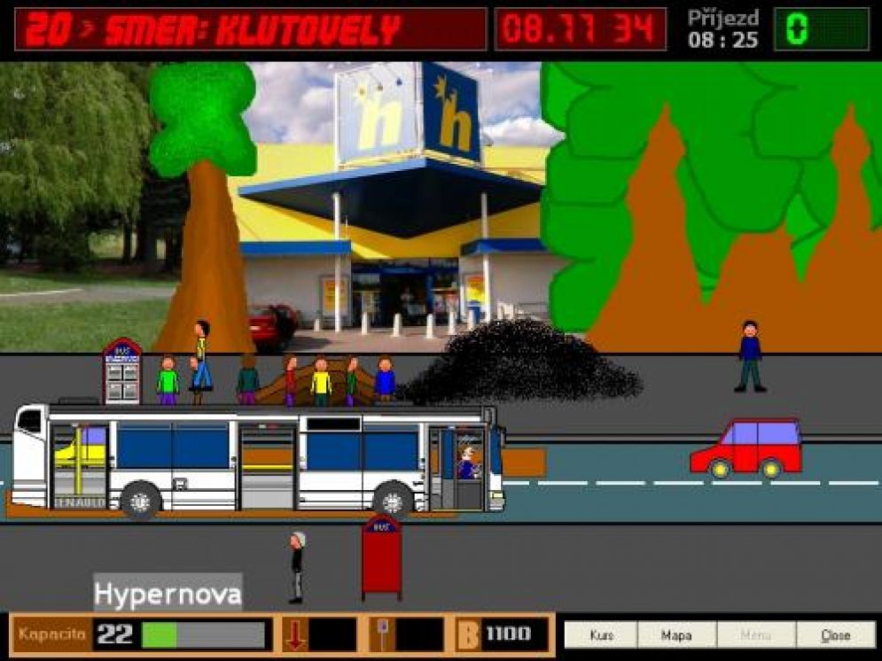 Screenshot ze hry MHD Simulator 2007 - Recenze-her.cz
