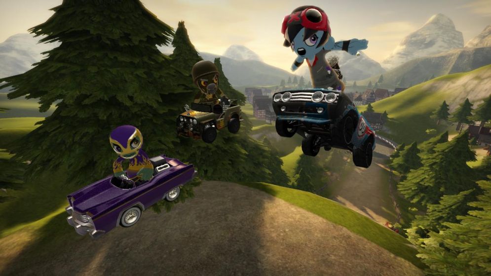 Screenshot ze hry ModNation Racers  - Recenze-her.cz