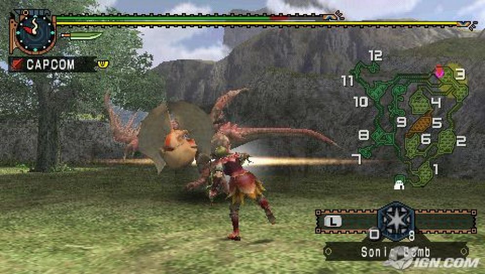 Screenshot ze hry Monster Hunter: Freedom 2  - Recenze-her.cz