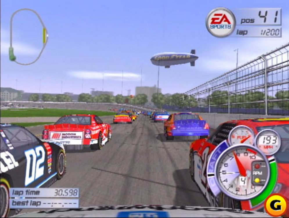 Screenshot ze hry NASCAR Thunder 2002 - Recenze-her.cz