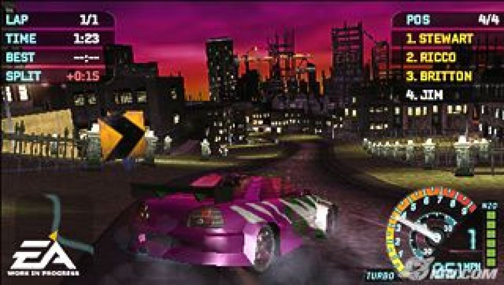 Screenshot ze hry Need for Speed Underground Rivals - Recenze-her.cz