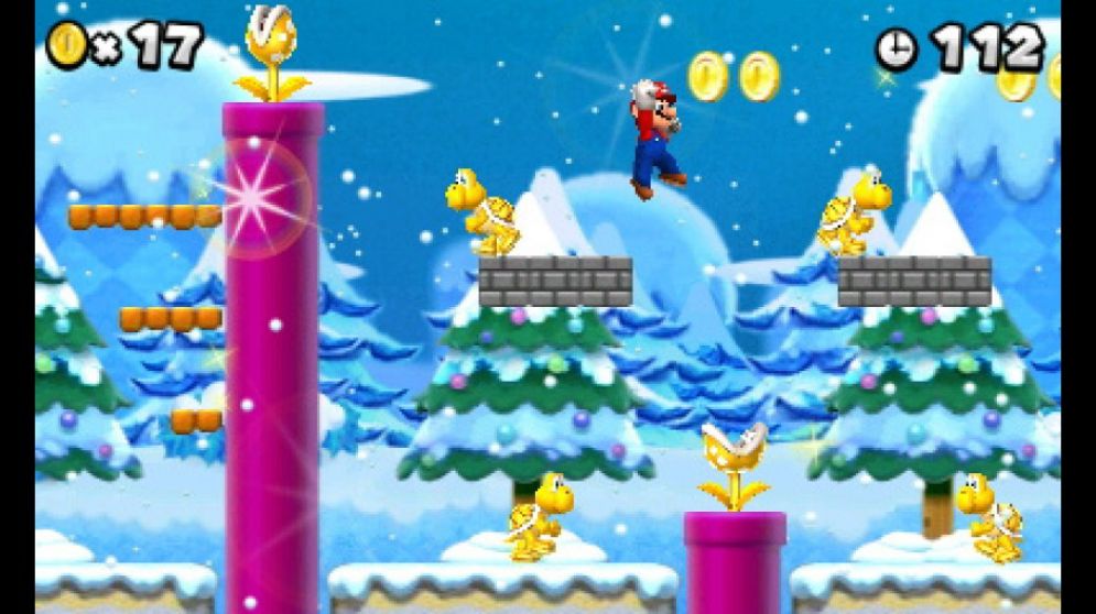 Screenshot ze hry New Super Mario Bros. 2 - Recenze-her.cz
