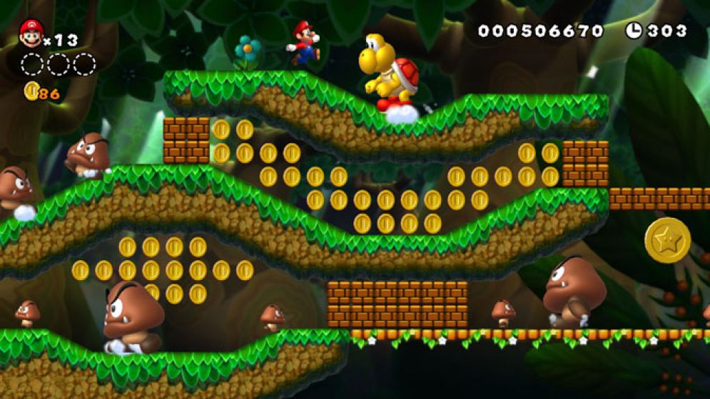 Screenshot ze hry New Super Mario Bros. U - Recenze-her.cz