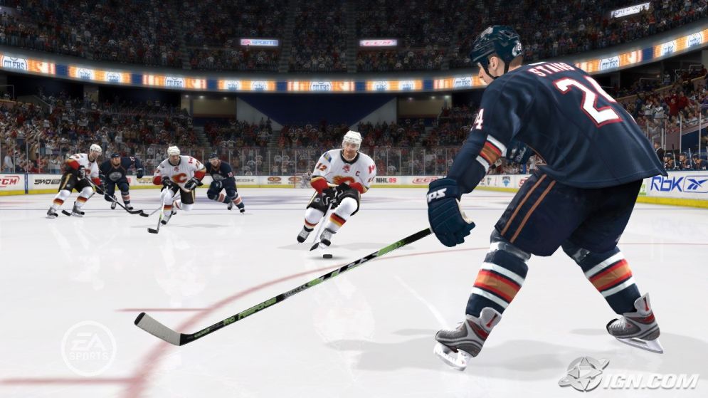 Screenshot ze hry NHL 09 - Recenze-her.cz