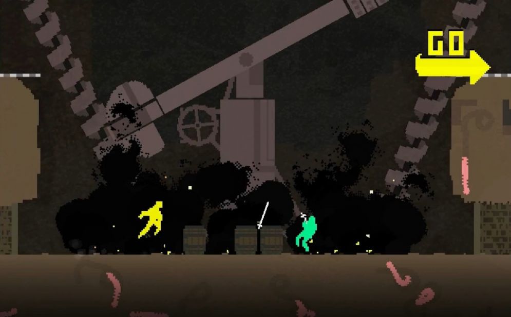 Screenshot ze hry Nidhogg - Recenze-her.cz