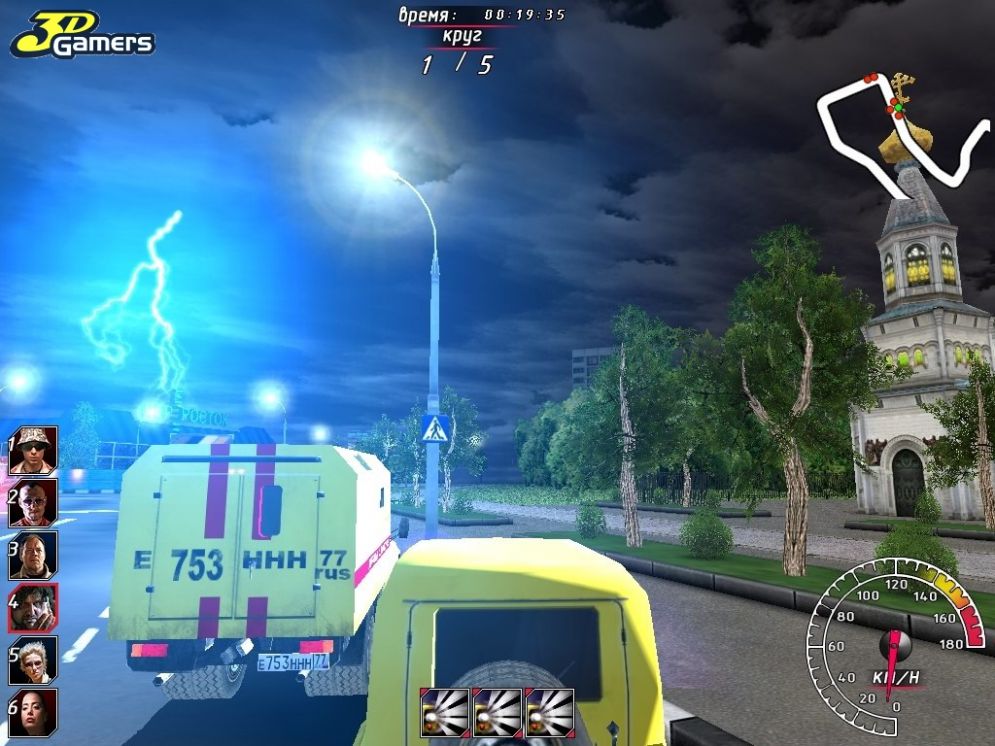 Screenshot ze hry Night Watch Racing - Recenze-her.cz