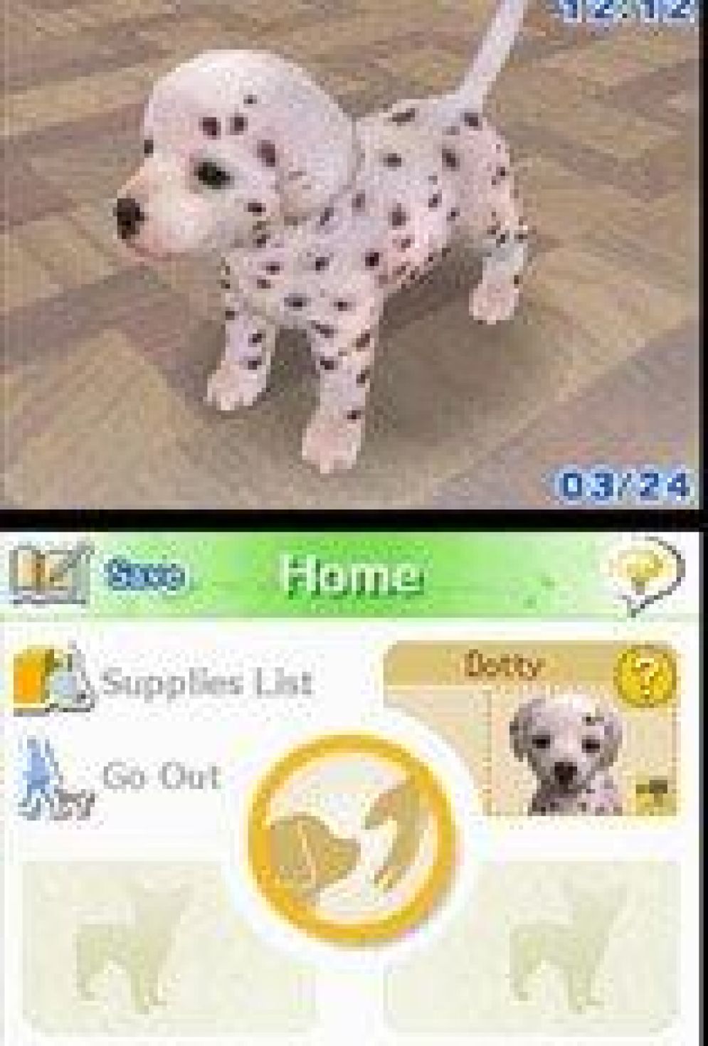 Screenshot ze hry Nintendogs - Recenze-her.cz