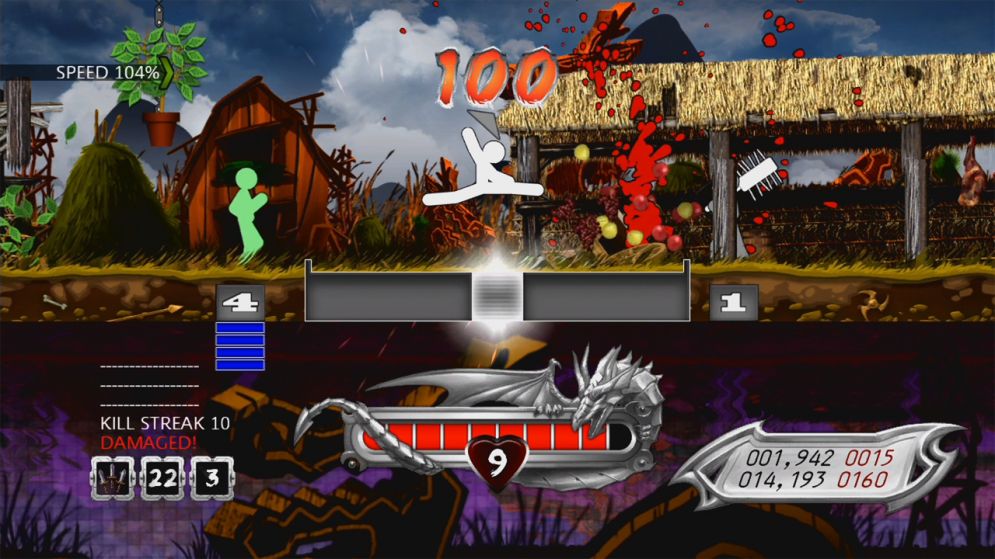 Screenshot ze hry One Finger Death Punch - Recenze-her.cz